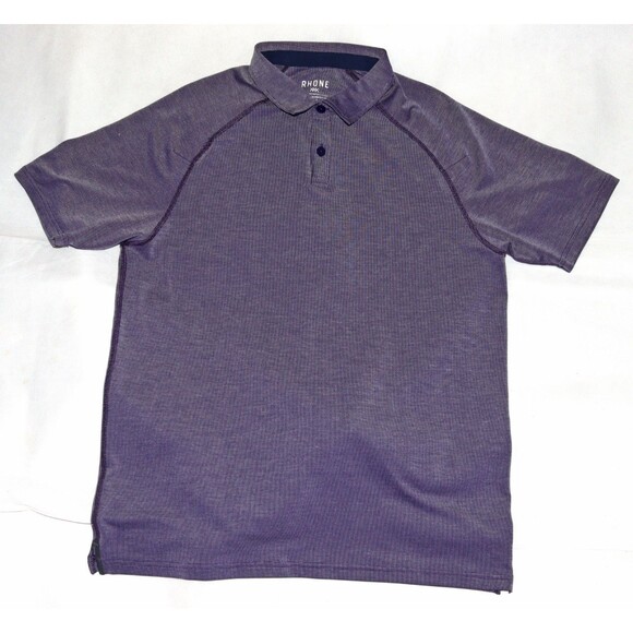 Rhone Delta Pique Men's Performance Stretch Casual Polo Shirt Size Medium - Picture 1 of 8